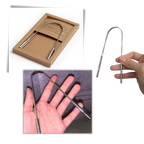 Stainless steel tongue cleaner