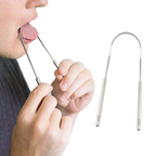 Stainless steel tongue cleaner