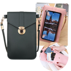 Touchscreen phone crossbody bag