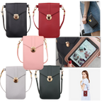 Touchscreen phone crossbody bag
