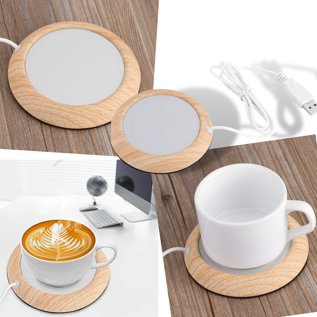 USB Electric Wood Cup Warmer