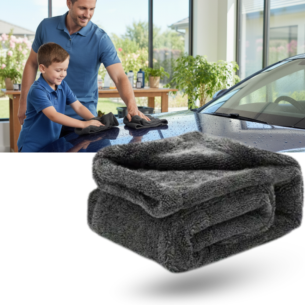 Absorbent Microfiber Glass Cleaner Towel