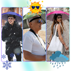 Adjustable Hand-Free Umbrella Hat