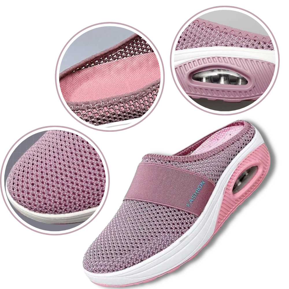 Air-cushion diabetic slip-on shoes