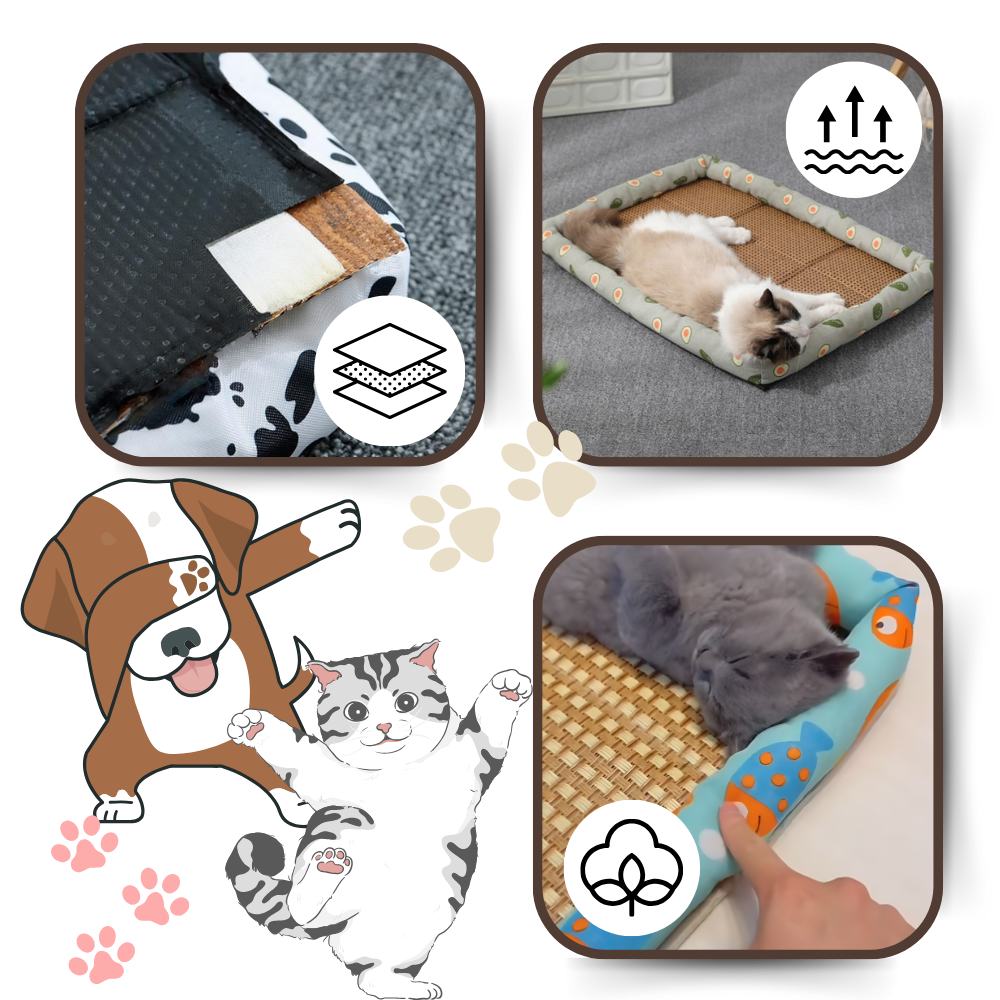 Anti-Slip Cooling Technology Pet Mat