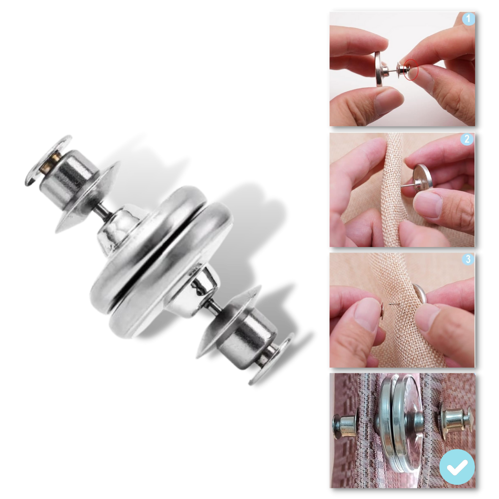 Anti-Leakage magnetic curtain clips