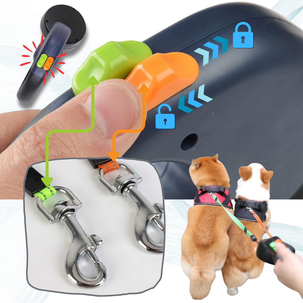 Anti-winding Retractable Dog Leash