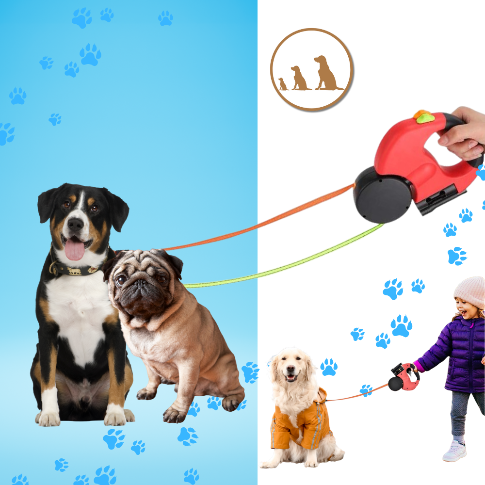 Anti-winding Retractable Dog Leash