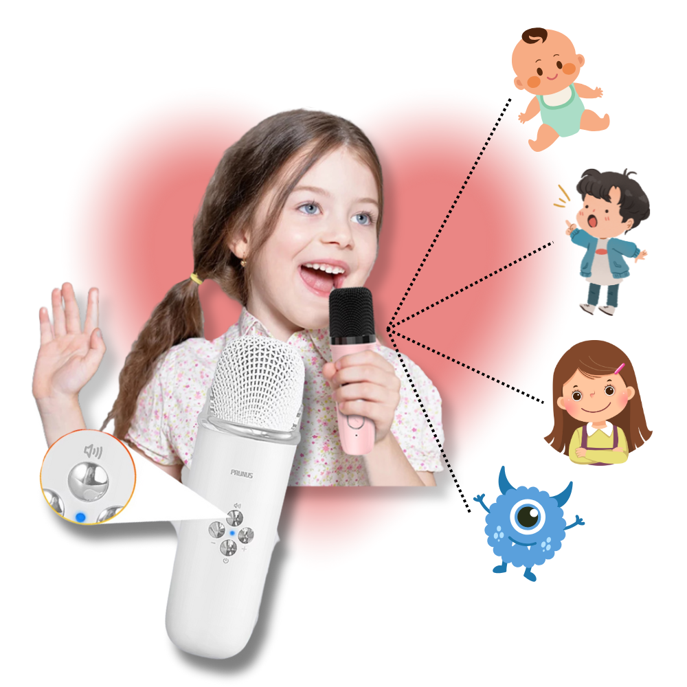 Bluetooth Dual Mic Kids Mini Karaoke