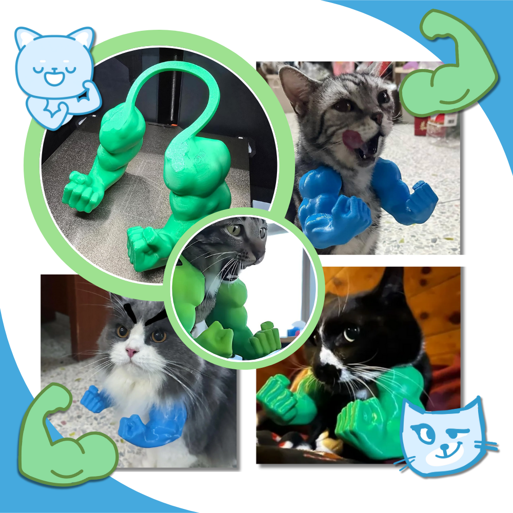 Bodybuilder Cat Arm Costume