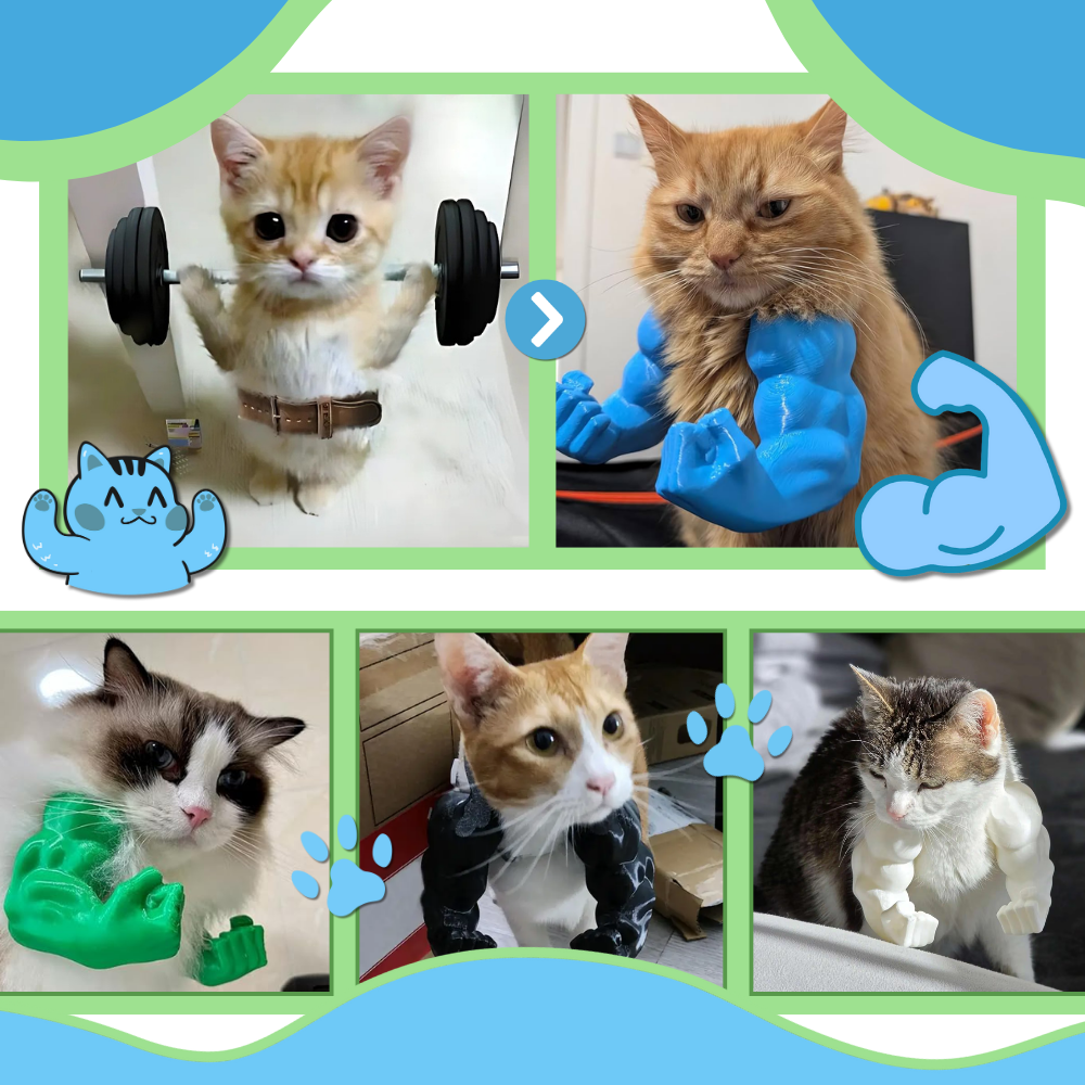 Bodybuilder Cat Arm Costume