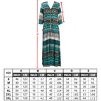 Bohemian V-Neck Maxi Dress