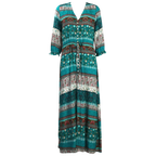 Bohemian V-Neck Maxi Dress