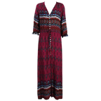 Bohemian V-Neck Maxi Dress