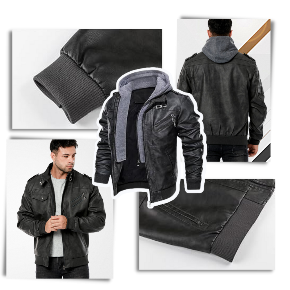 Classic Brown Leather Motorcycle Jacket