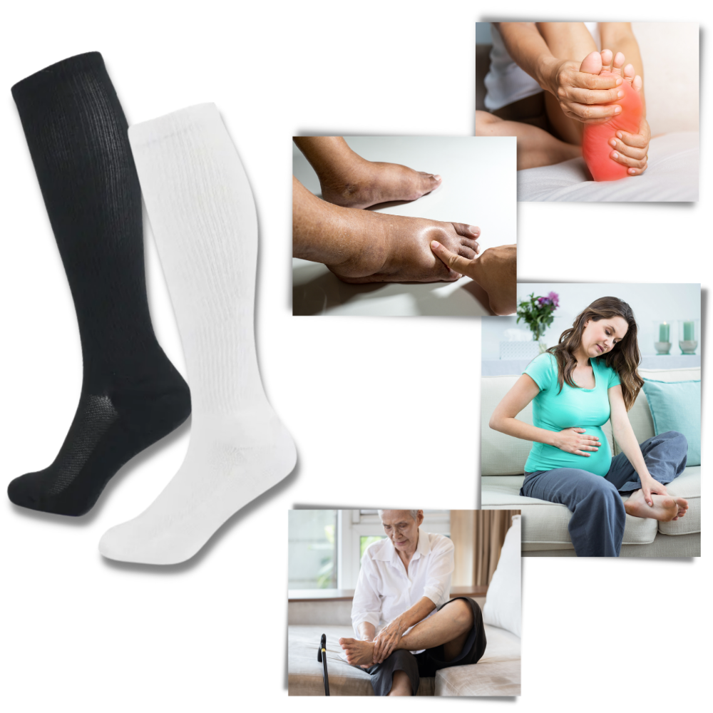 Diabetic compression socks