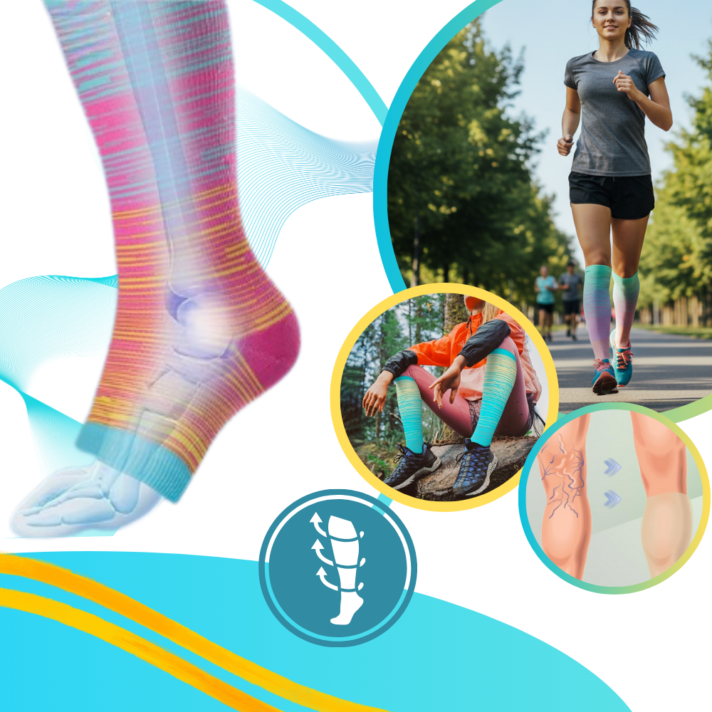 Elastic Open Toe Compression Sock