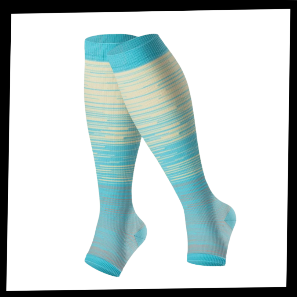 Elastic Open Toe Compression Sock