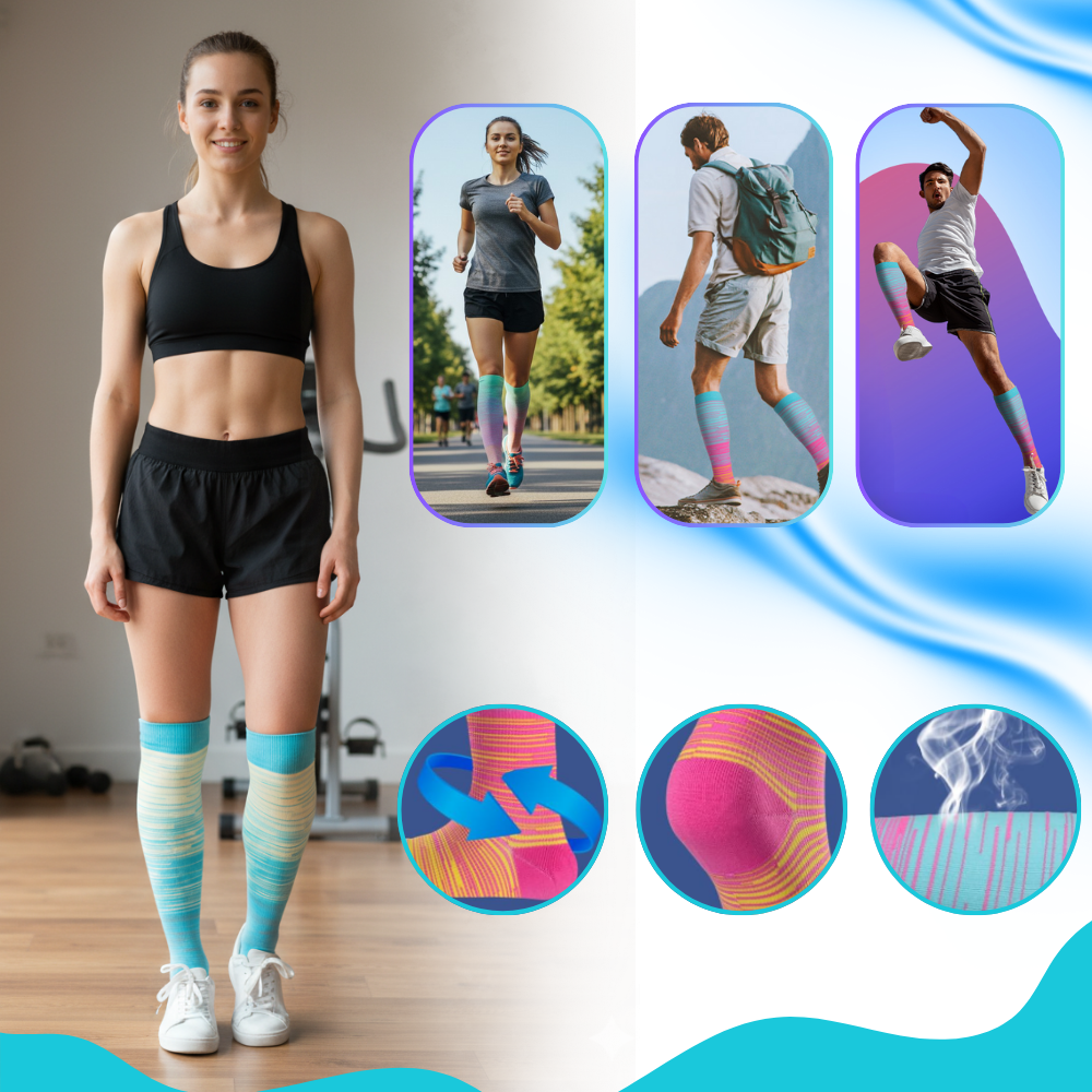 Elastic Open Toe Compression Sock