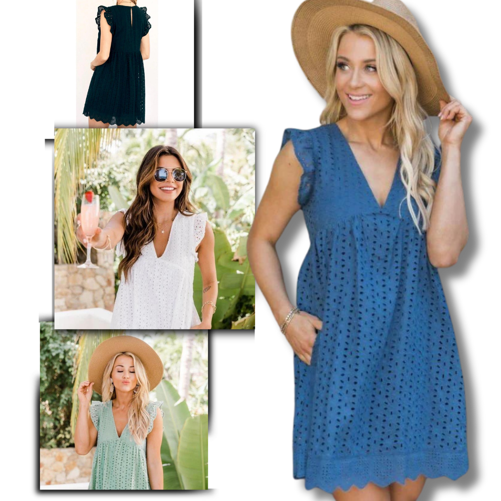 Elegant Broderie Anglaise Dress