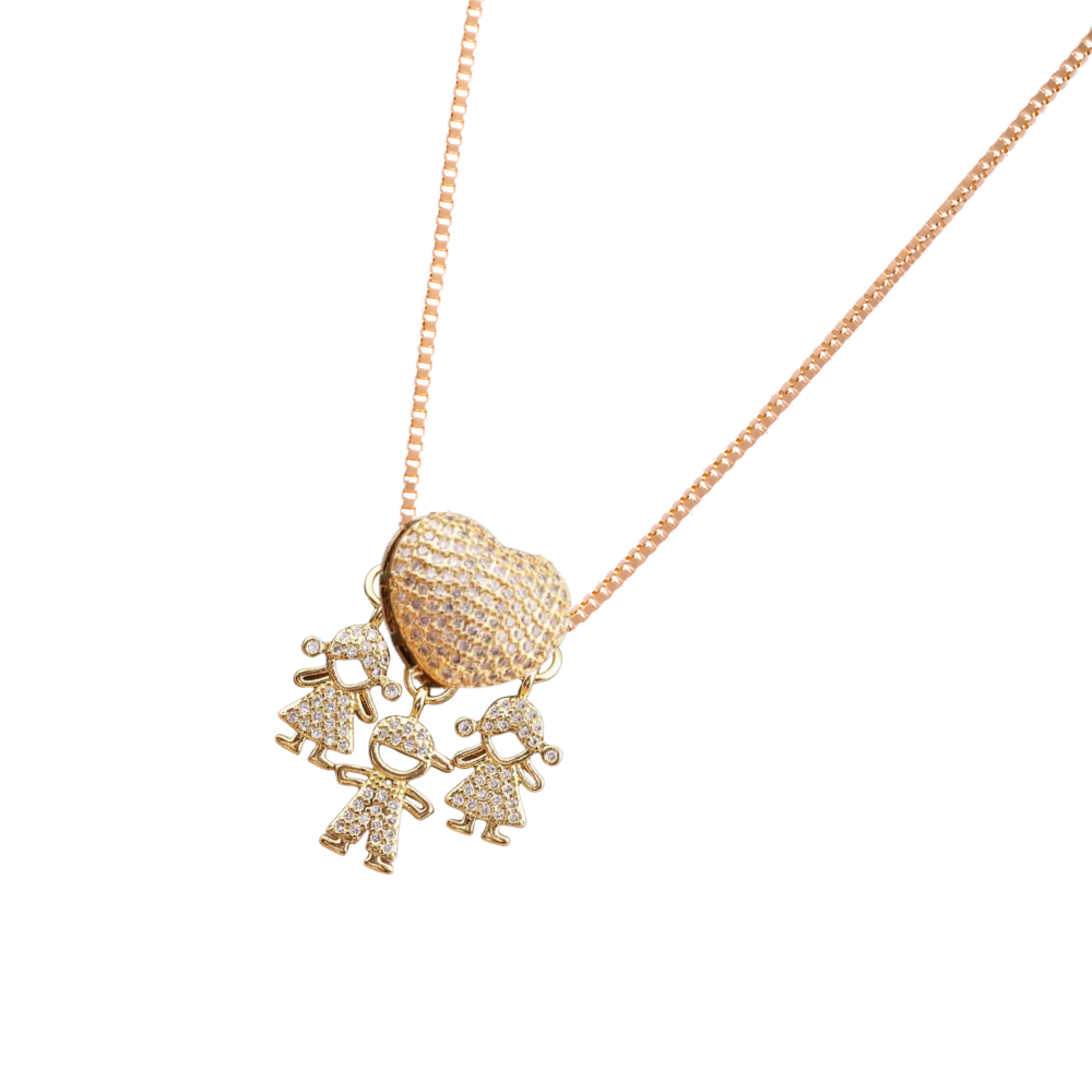 Elegant Mum Charm Necklace