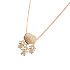 Elegant Mum Charm Necklace