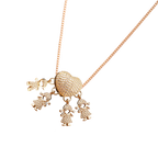 Elegant Mum Charm Necklace