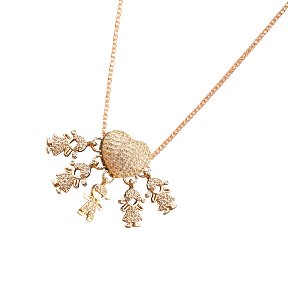 Elegant Mum Charm Necklace