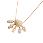 Elegant Mum Charm Necklace