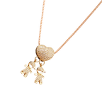 Elegant Mum Charm Necklace