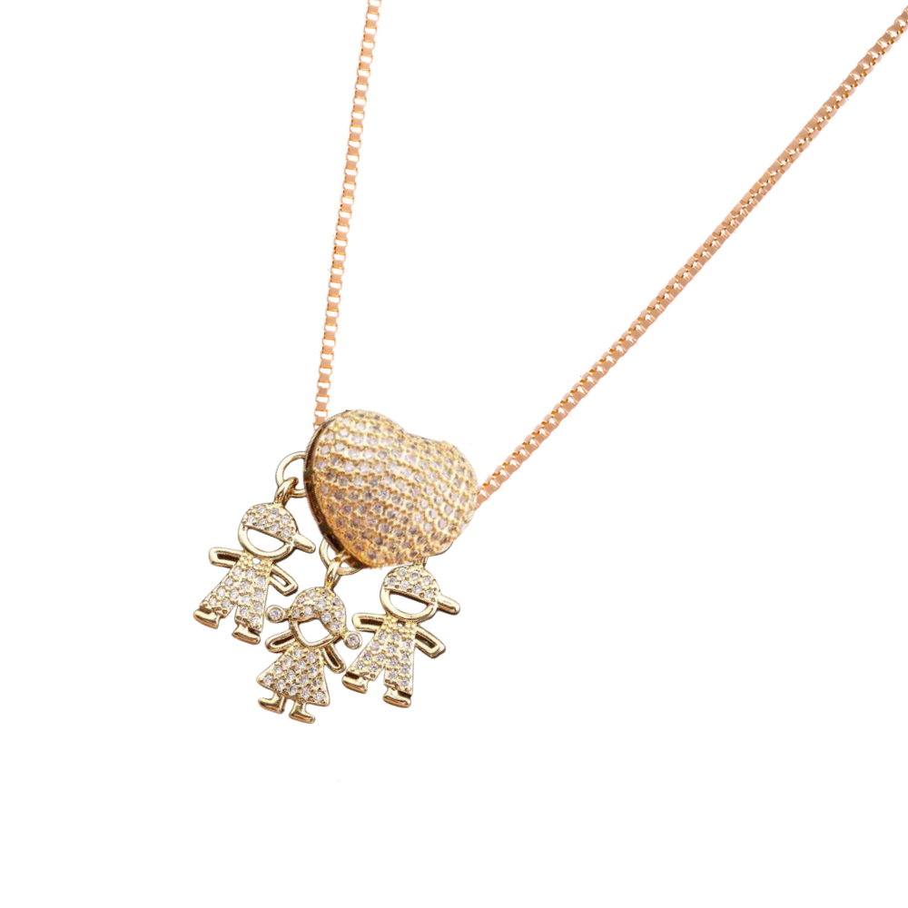 Elegant Mum Charm Necklace
