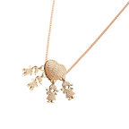 Elegant Mum Charm Necklace