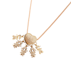 Elegant Mum Charm Necklace