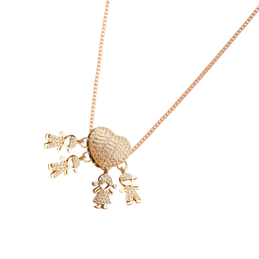 Elegant Mum Charm Necklace