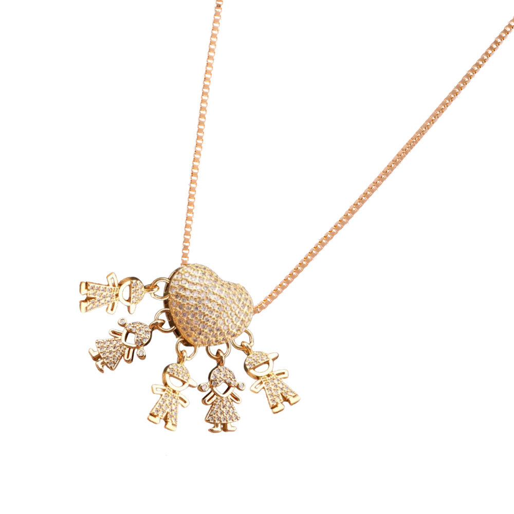 Elegant Mum Charm Necklace