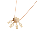 Elegant Mum Charm Necklace