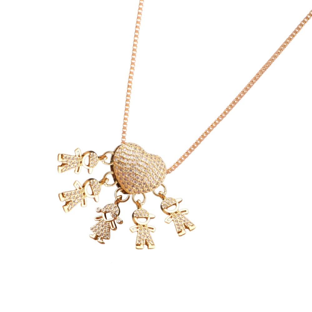 Elegant Mum Charm Necklace