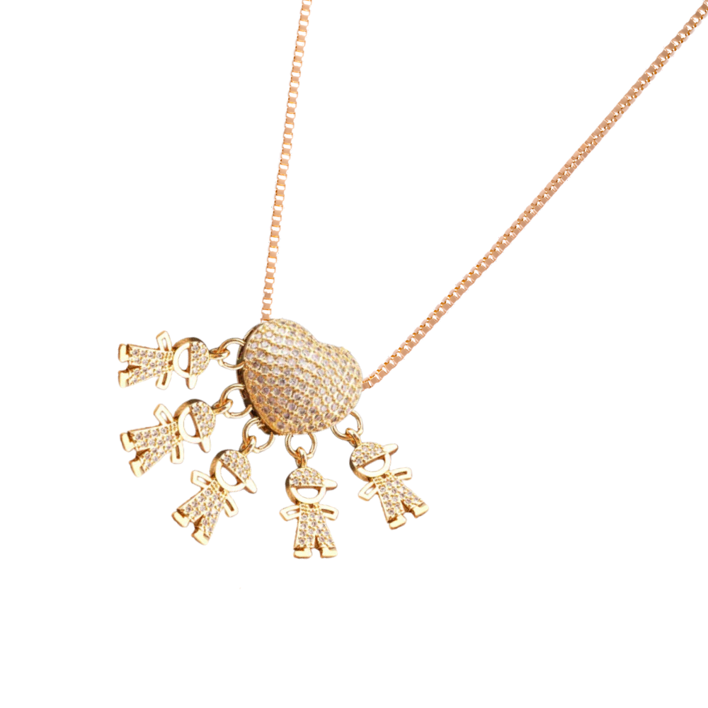 Elegant Mum Charm Necklace