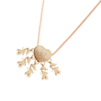 Elegant Mum Charm Necklace