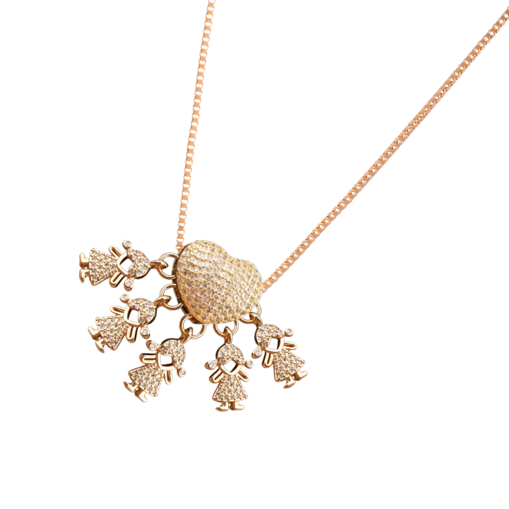 Elegant Mum Charm Necklace