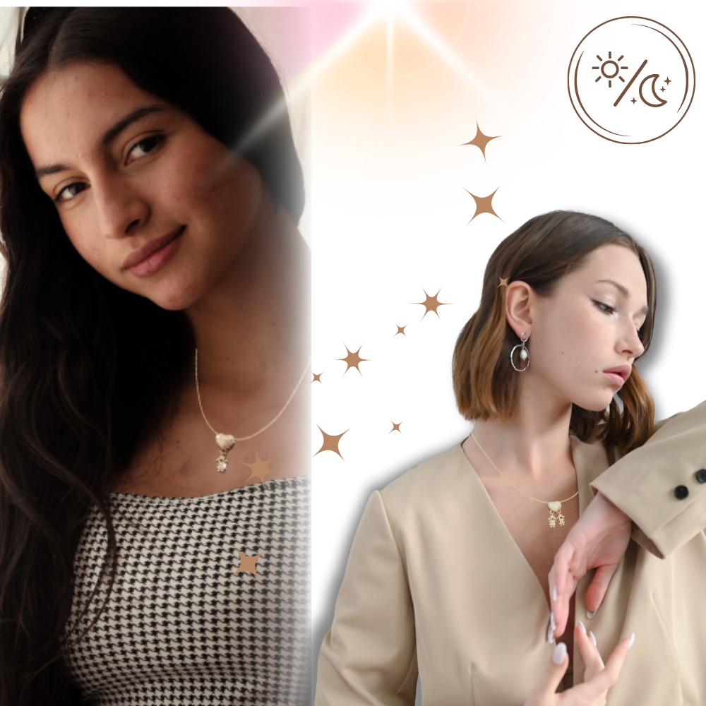 Elegant Mum Charm Necklace