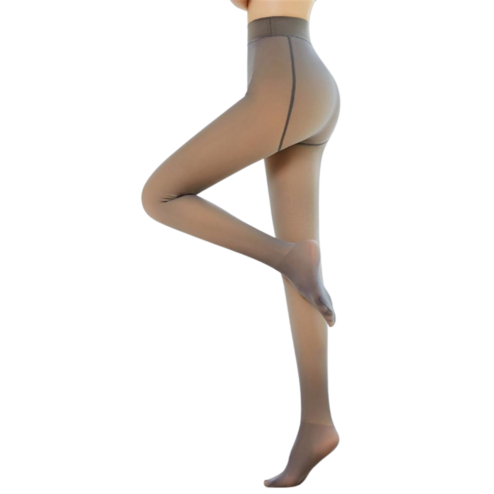 Fake Translucent Fleece Lined Tights