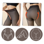 Fake Translucent Fleece Lined Tights