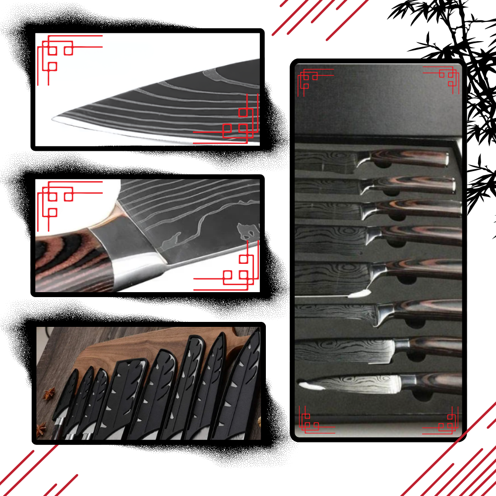 Pakka Wood Japanese Knife