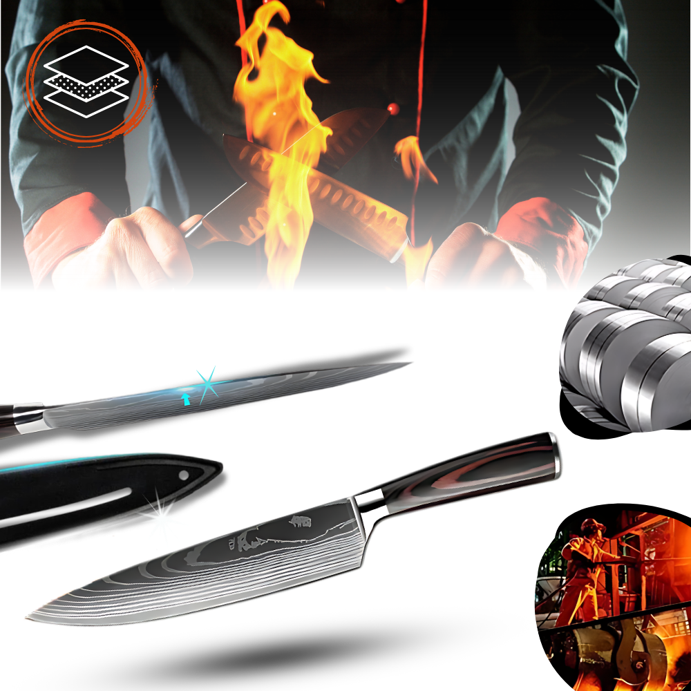 Pakka Wood Japanese Knife