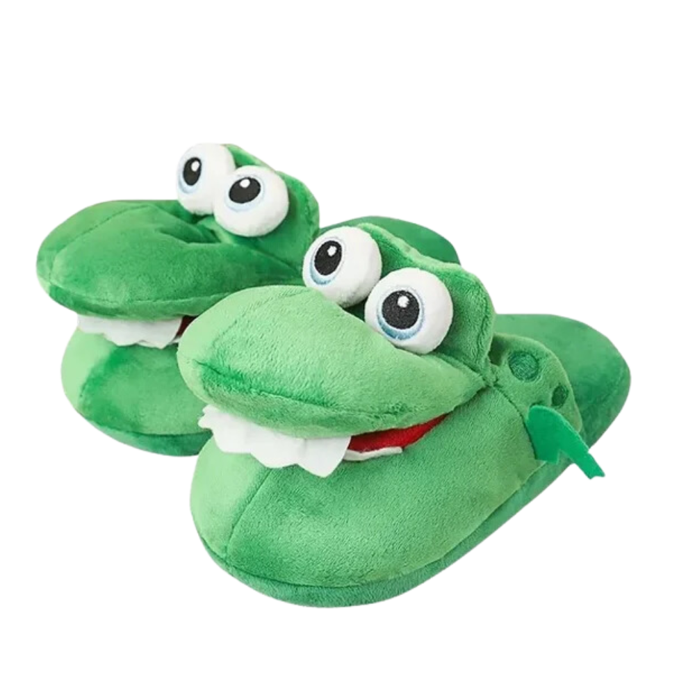 Fun Cozy Crocodile Slippers