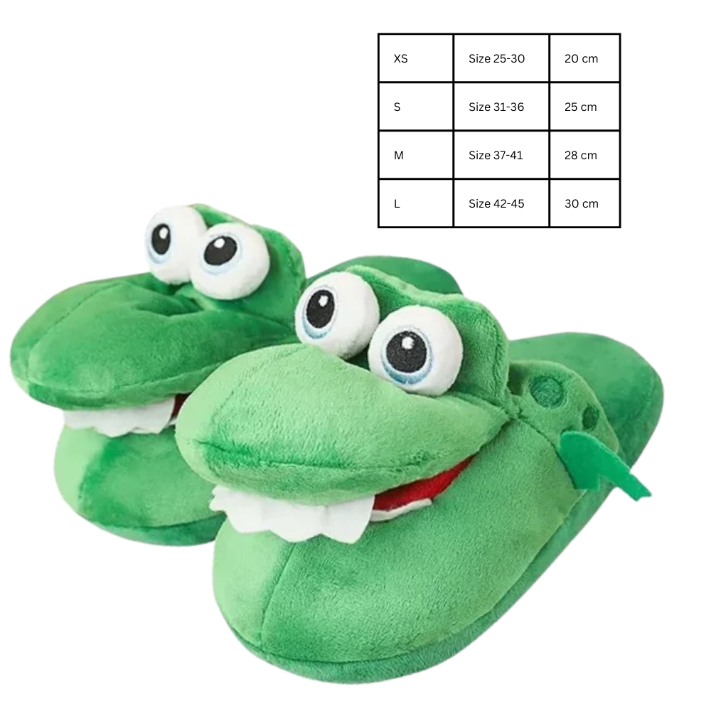 Fun Cozy Crocodile Slippers