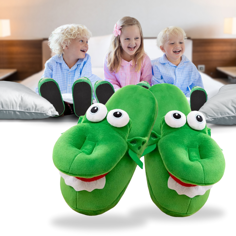 Fun Cozy Crocodile Slippers