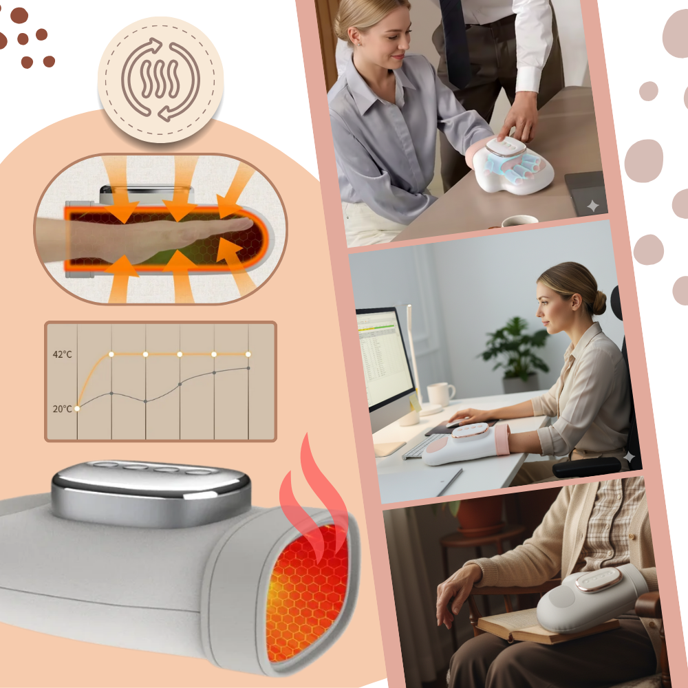 Heat Compression Massage Glove