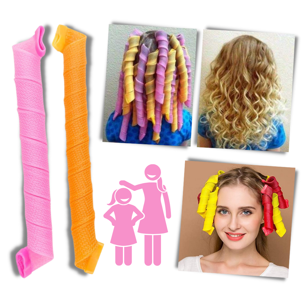 Heatless Curly Hair Roller Kit